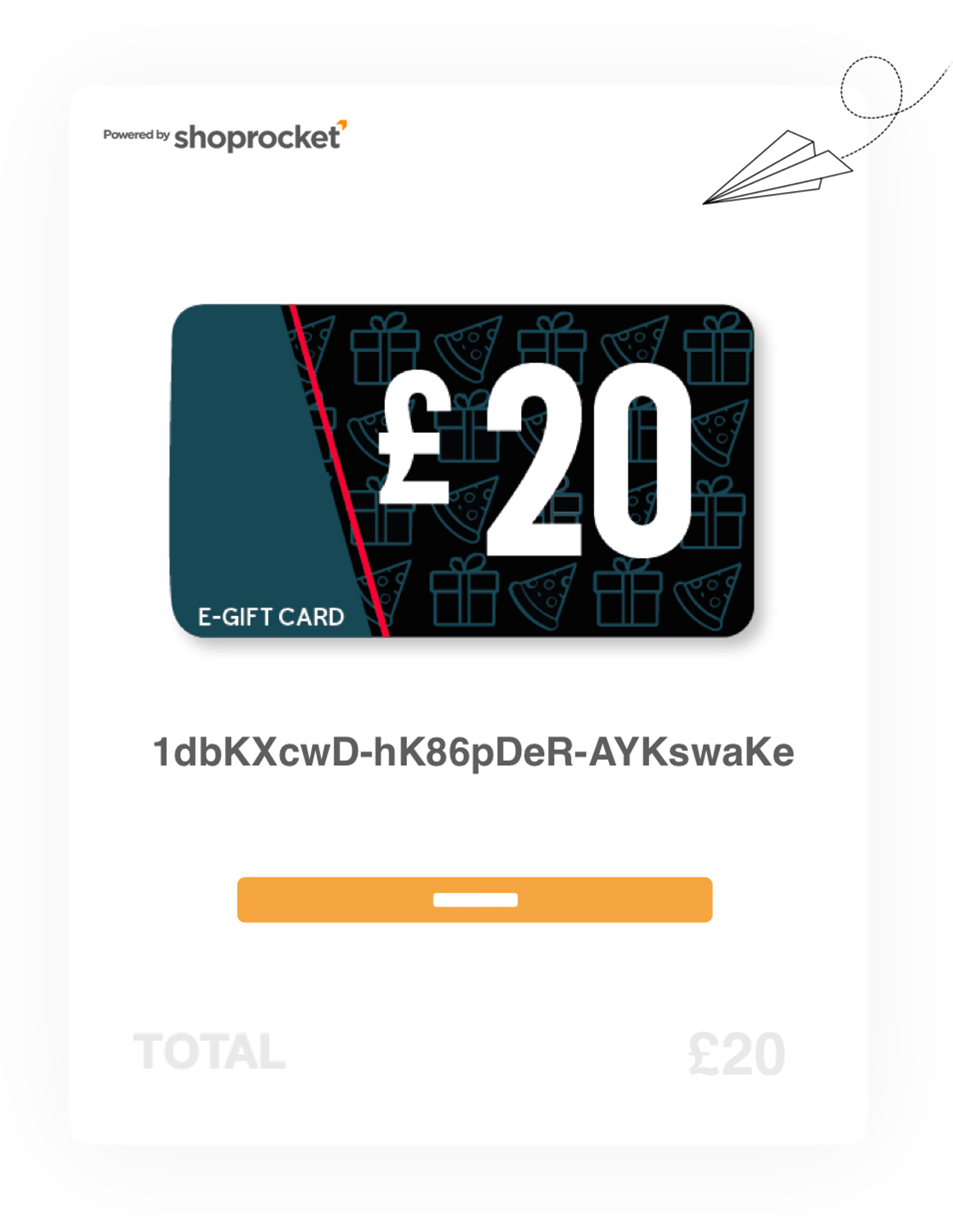 Sell gift vouchers