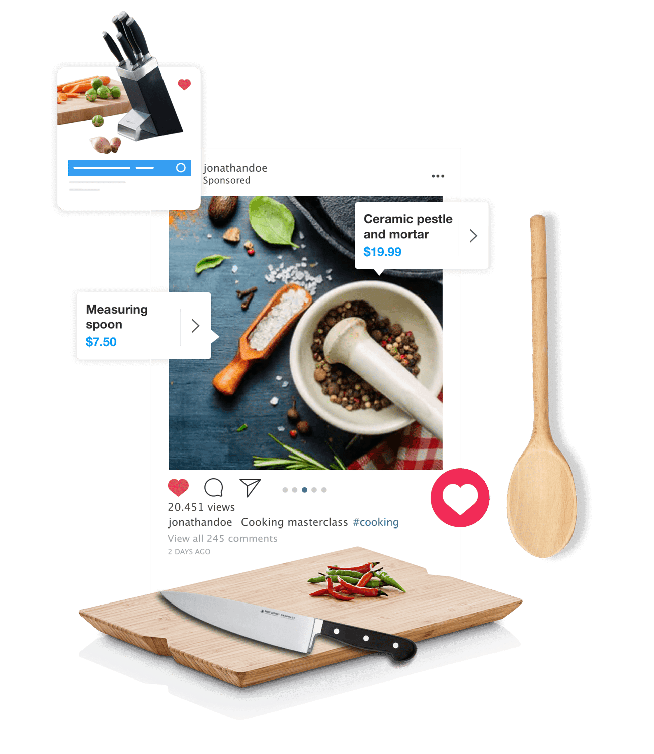 Sell products via Instagram posts & stories