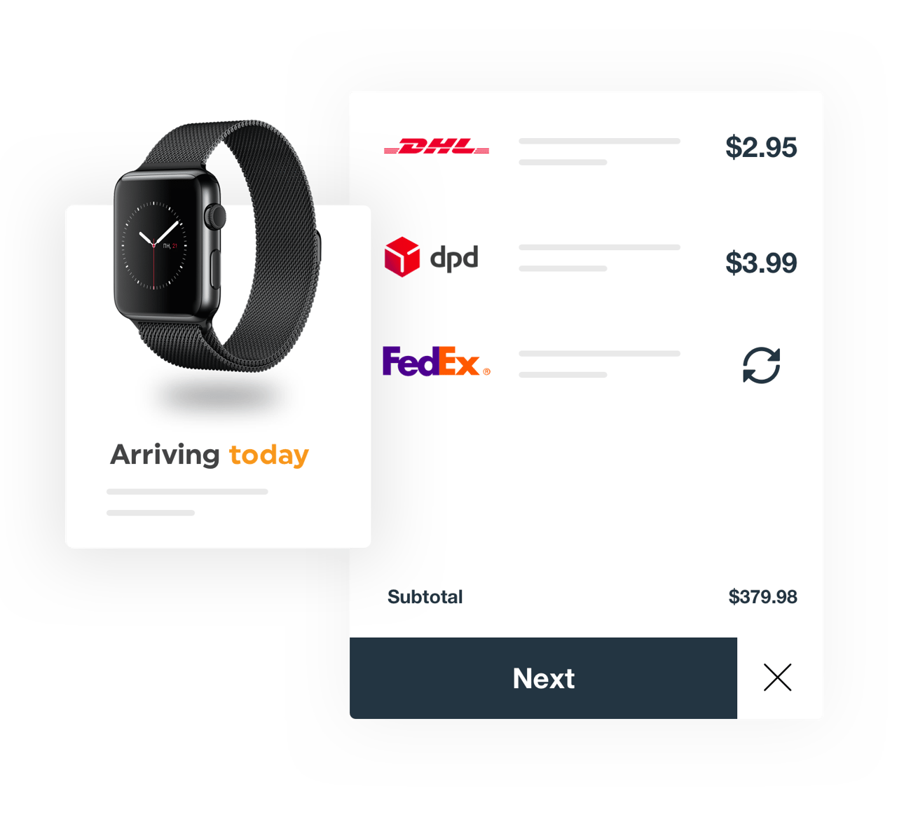 Automated real-time shipping rates Automated real-time shipping rates