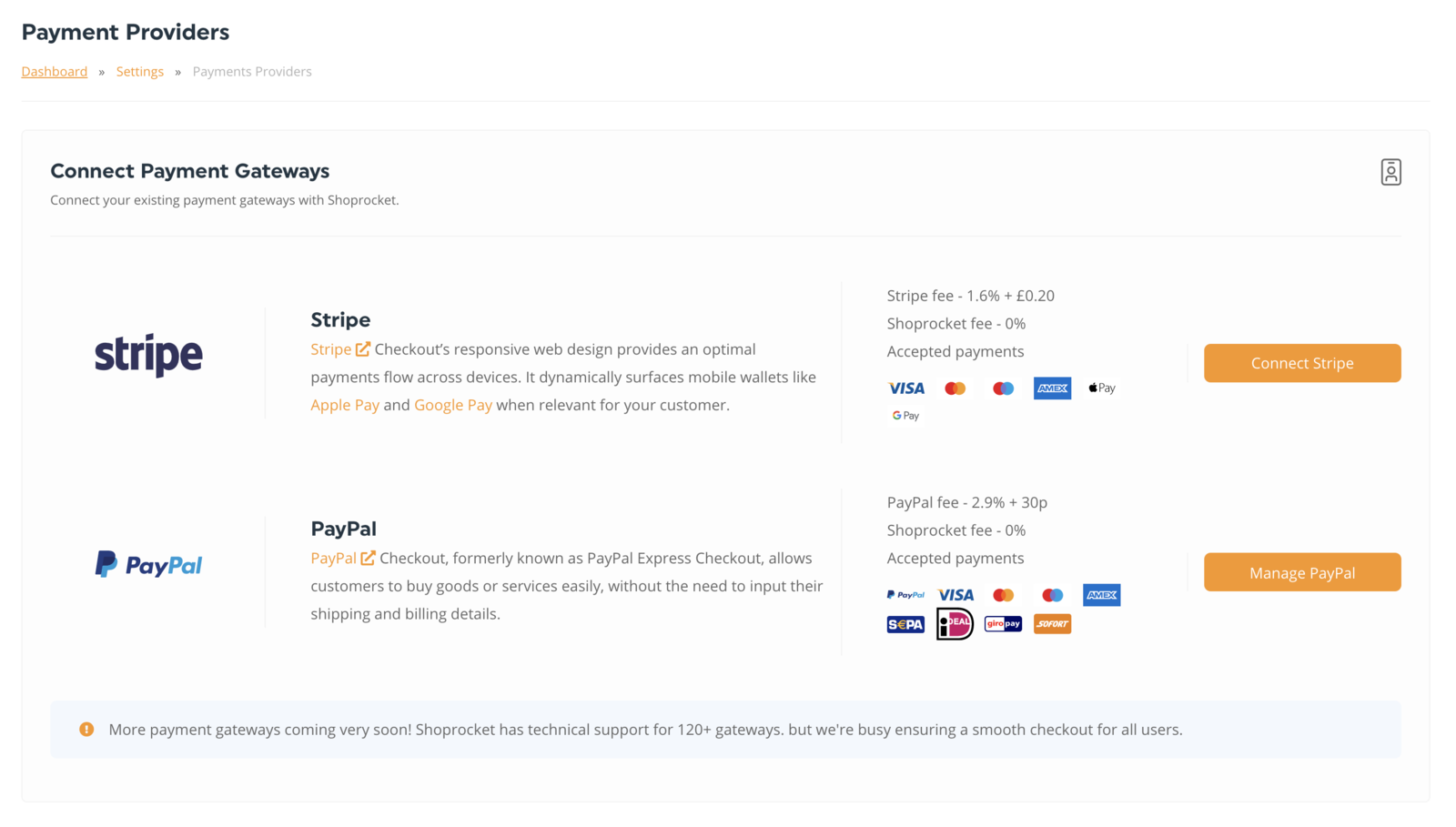 Payment Providers
